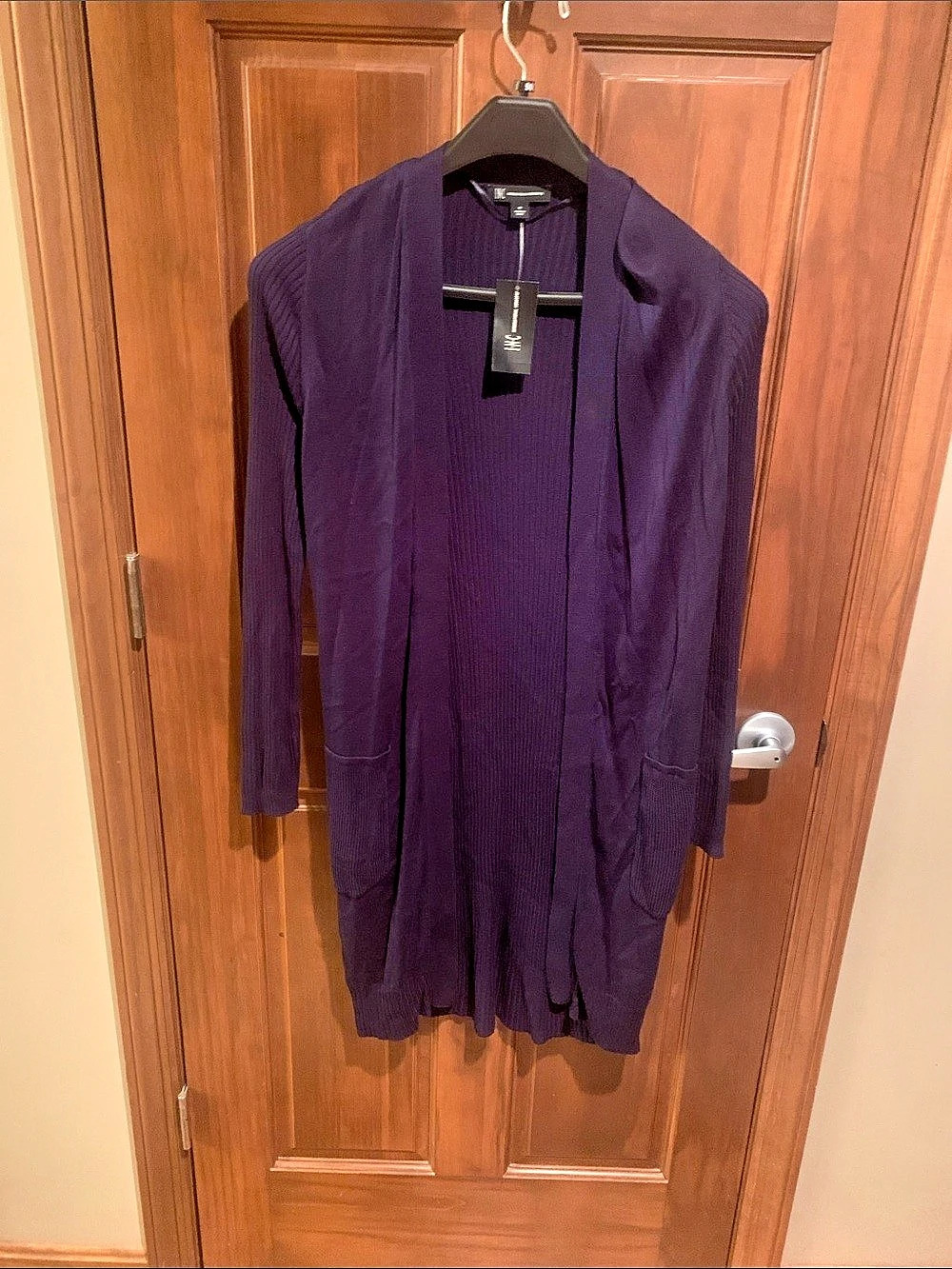 INC International Concepts Purple Cardigan Size Medium NWT